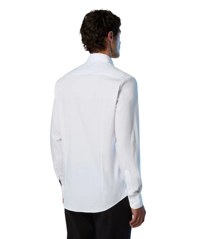 North Sails Camicia in Popeline Stretch 664414.000 Bianco