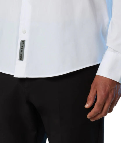 North Sails Camicia in Popeline Stretch 664414.000 Bianco