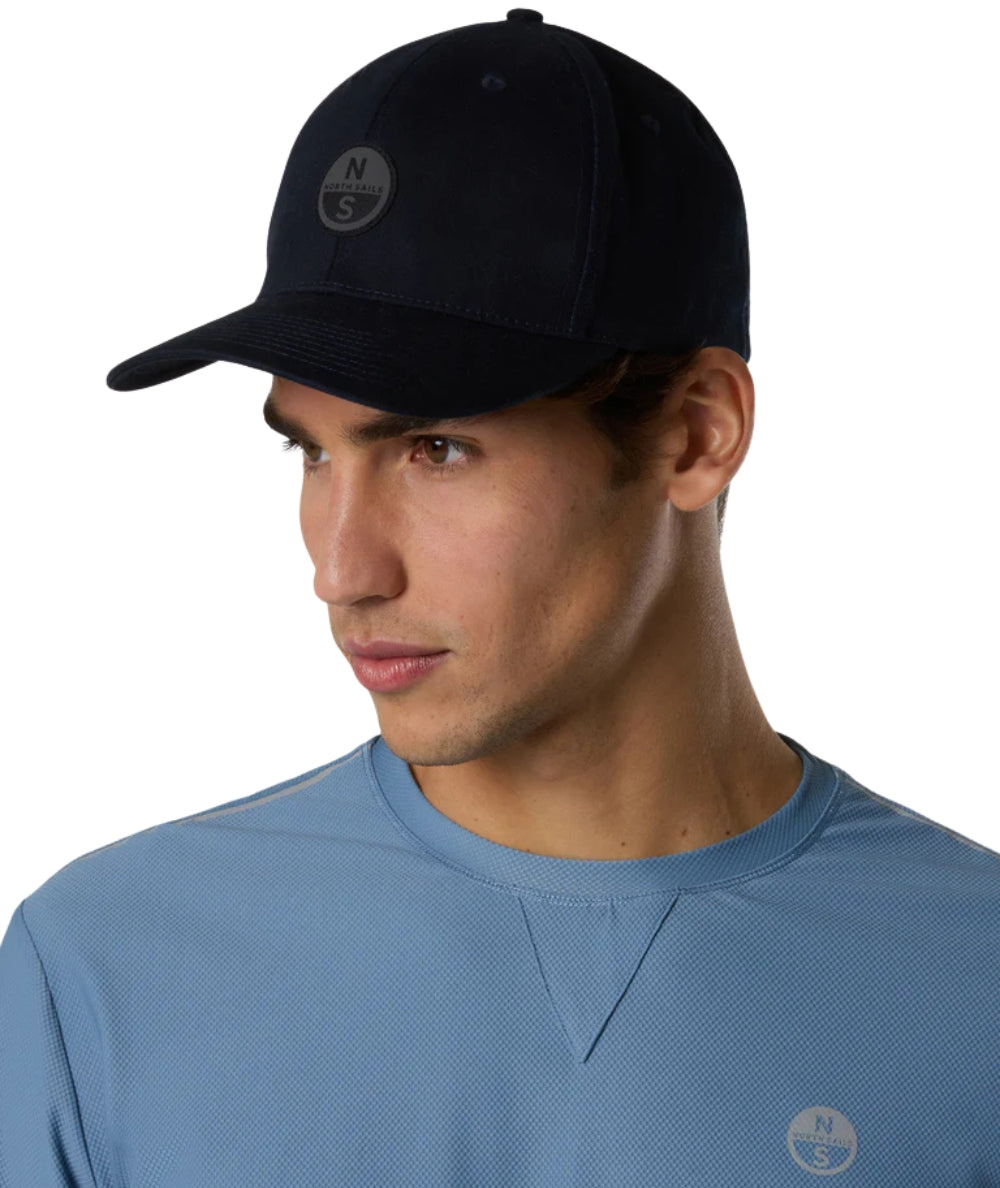 North Sails Cappellino con Logo in Cotone 623411_000 Blu Navy