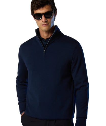 North Sails Dolcevita con Mezza Zip 699219.000 Blu Navy