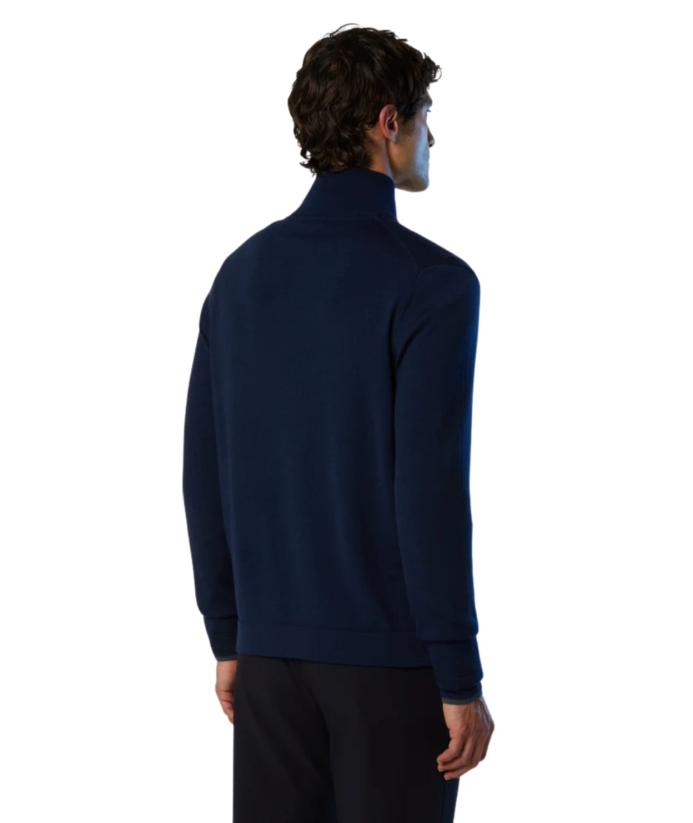North Sails Dolcevita con Mezza Zip 699219.000 Blu Navy