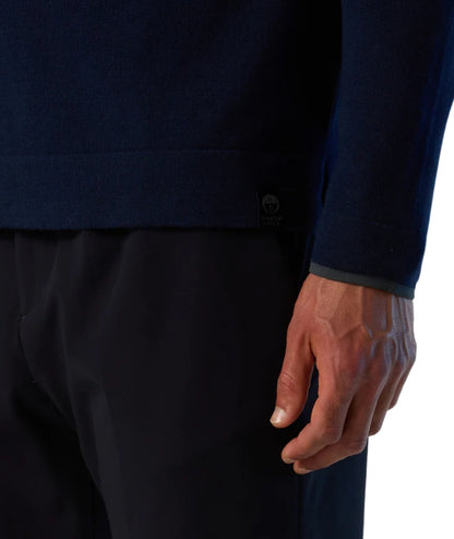 North Sails Dolcevita con Mezza Zip 699219.000 Blu Navy