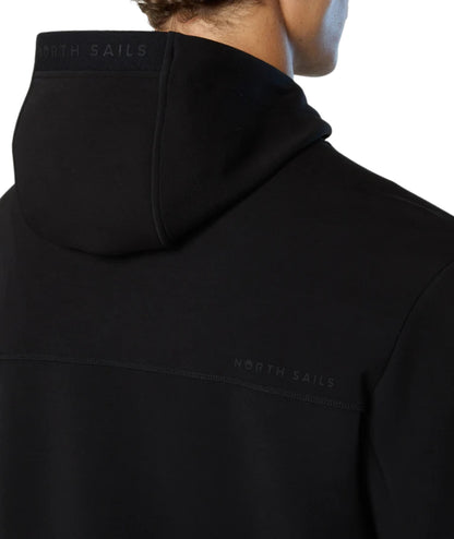 North Sails Felpa con Cappuccio e Zip 691097.000 Nero