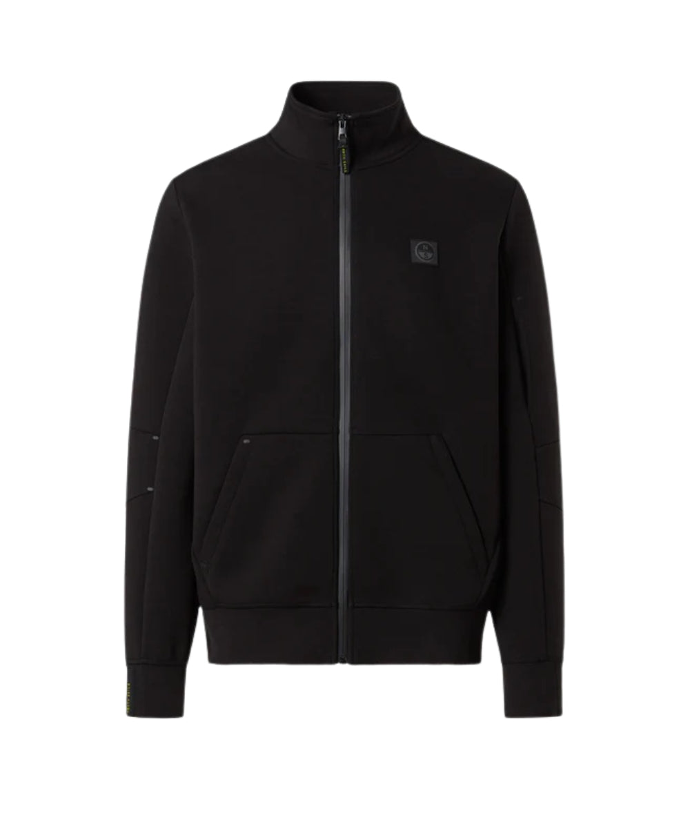 North Sails Felpa con Zip 691095.000 Nero