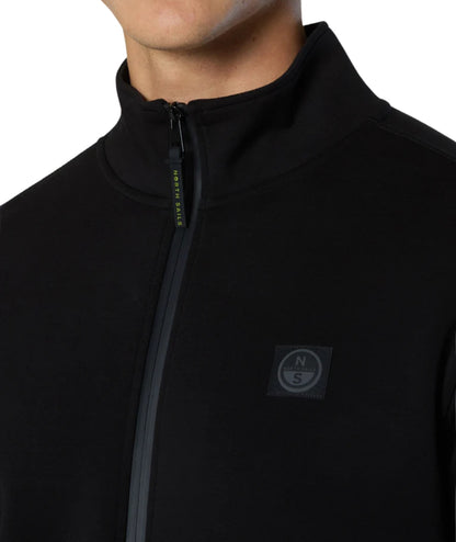 North Sails Felpa con Zip 691095.000 Nero