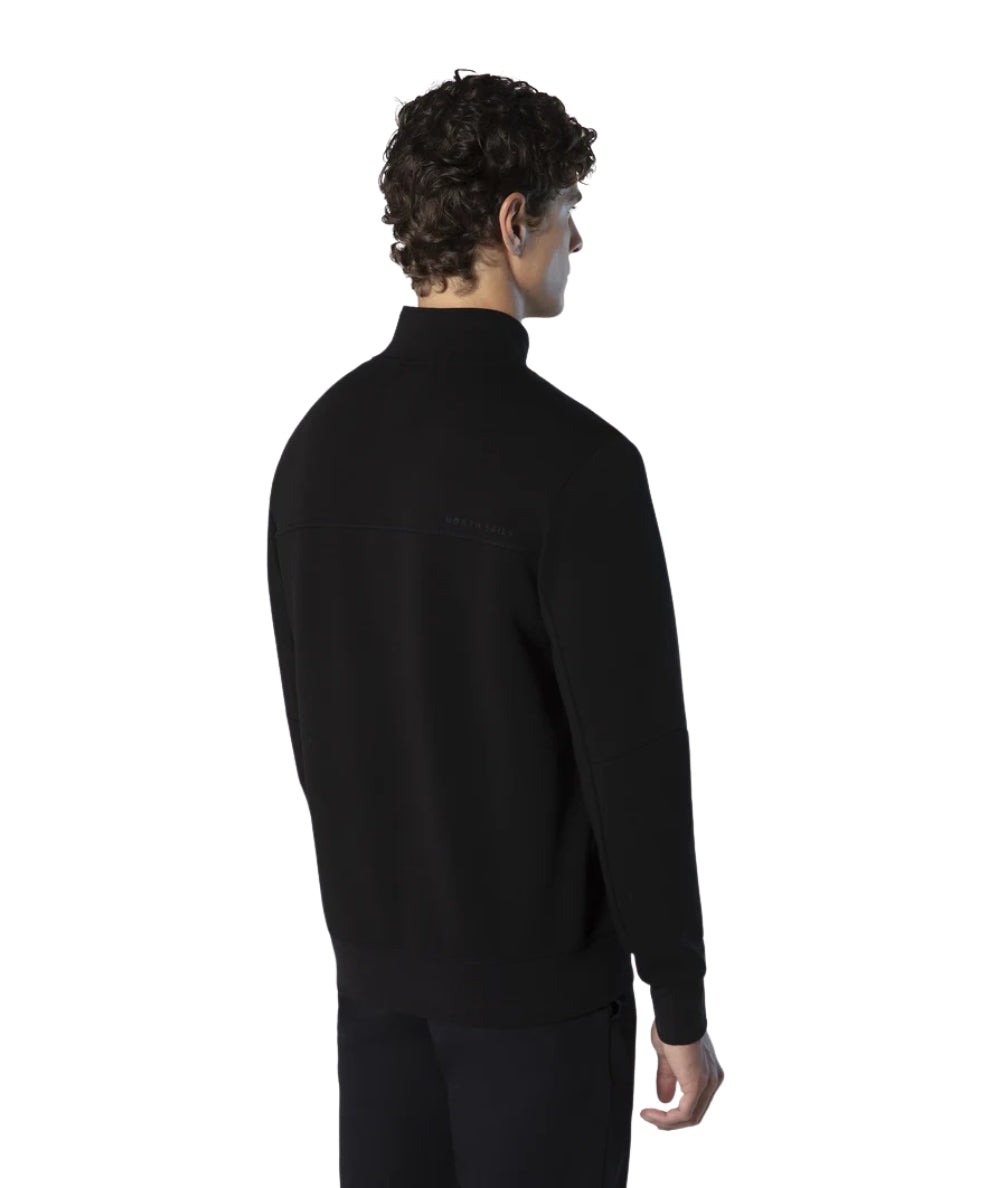 North Sails Felpa con Zip 691095.000 Nero