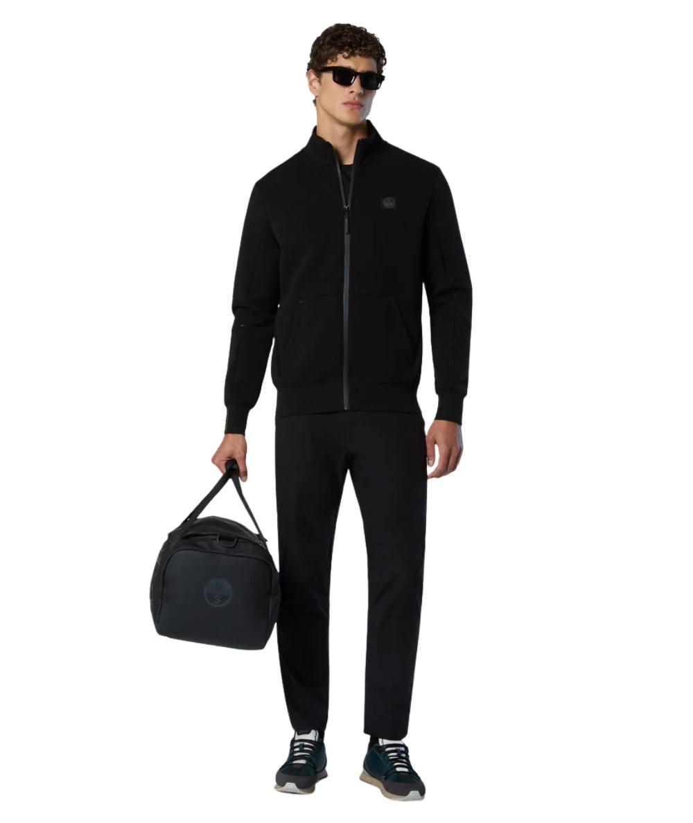 North Sails Felpa con Zip 691095.000 Nero