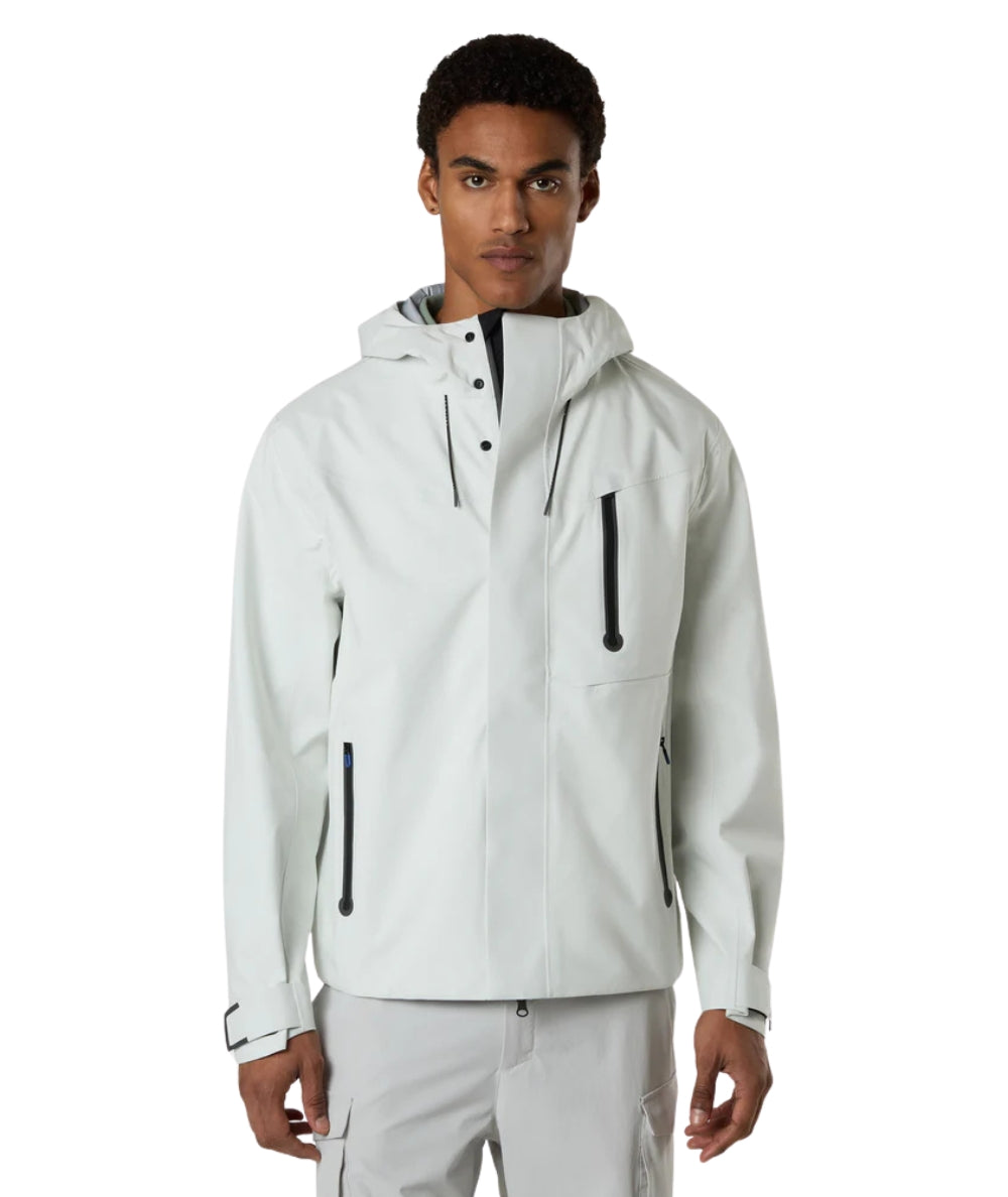 North Sails Giacca con Tasche Edge Tech Sailor 603406_000 Bianco 