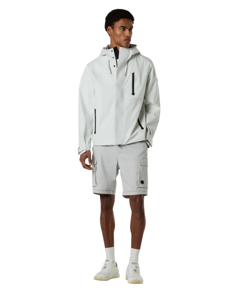 North Sails Giacca con Tasche Edge Tech Sailor 603406_000 Bianco 