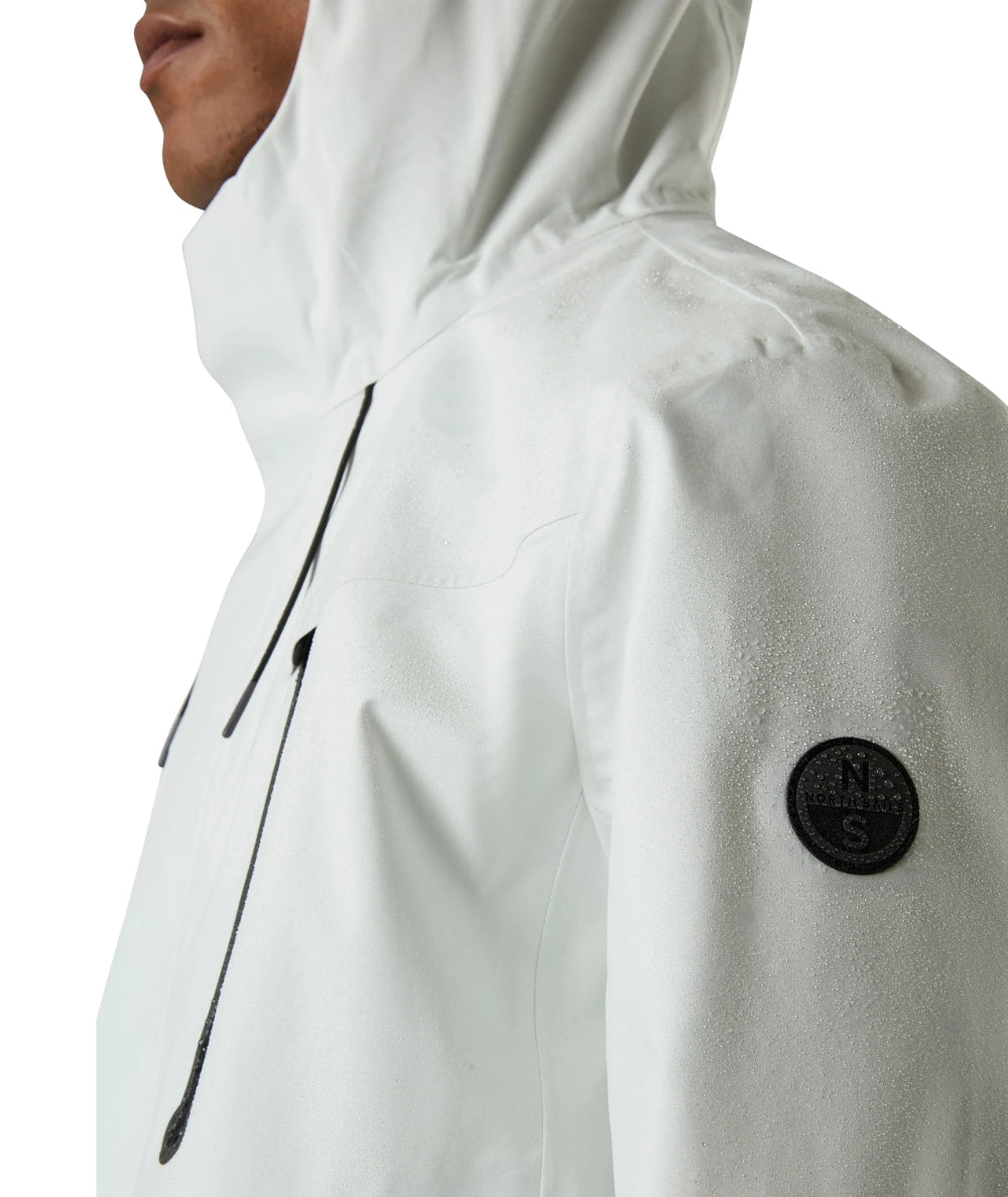 North Sails Giacca con Tasche Edge Tech Sailor 603406_000 Bianco 