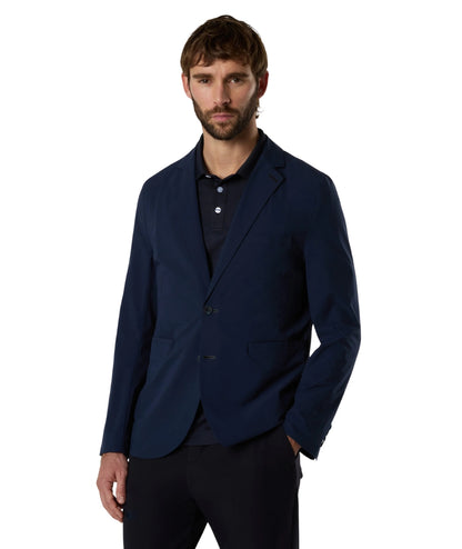 North Sails Giacca con Tasche in Solotex Blazer Windflex 603413_000 Blu Navy