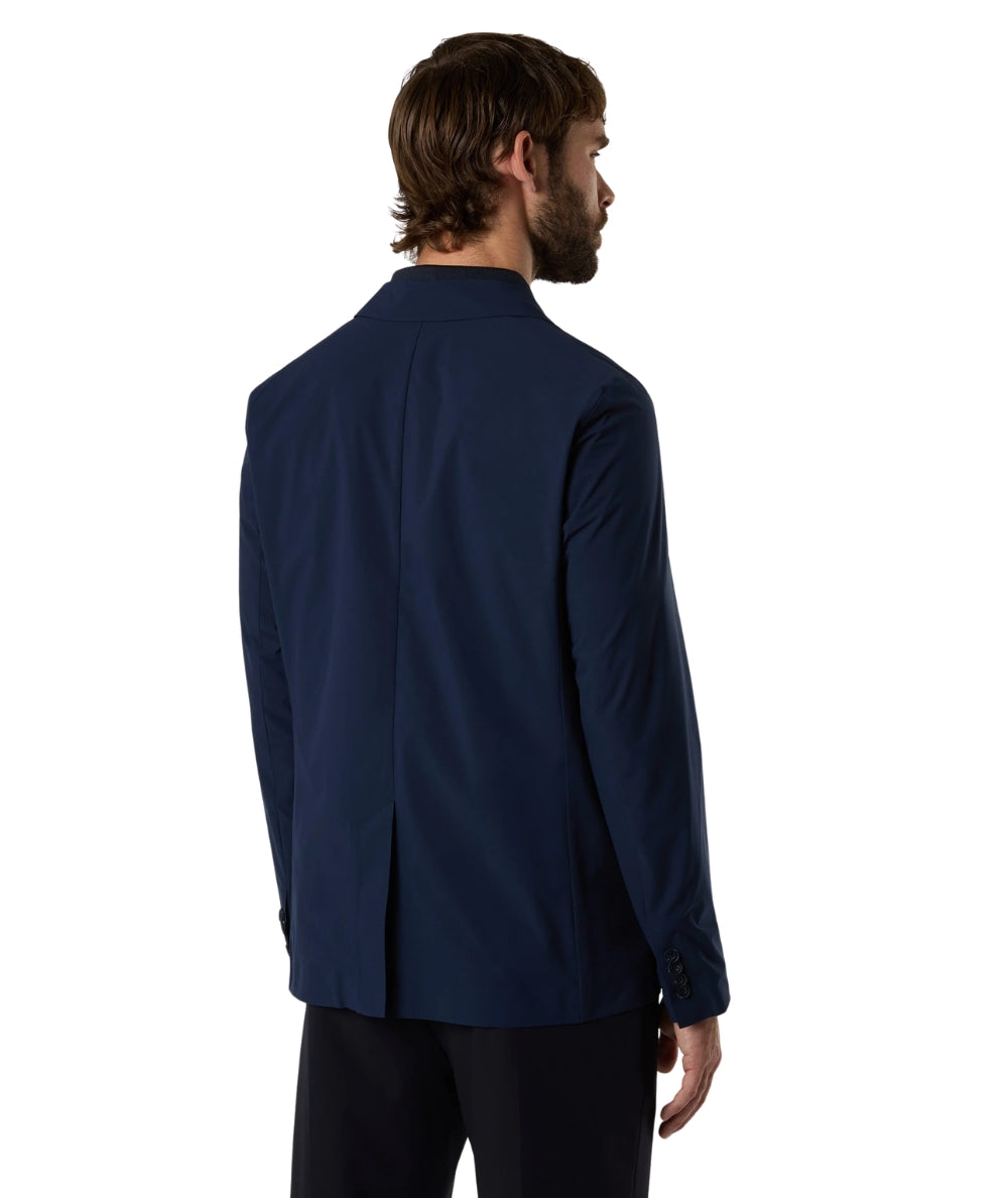 North Sails Giacca con Tasche in Solotex Blazer Windflex 603413_000 Blu Navy