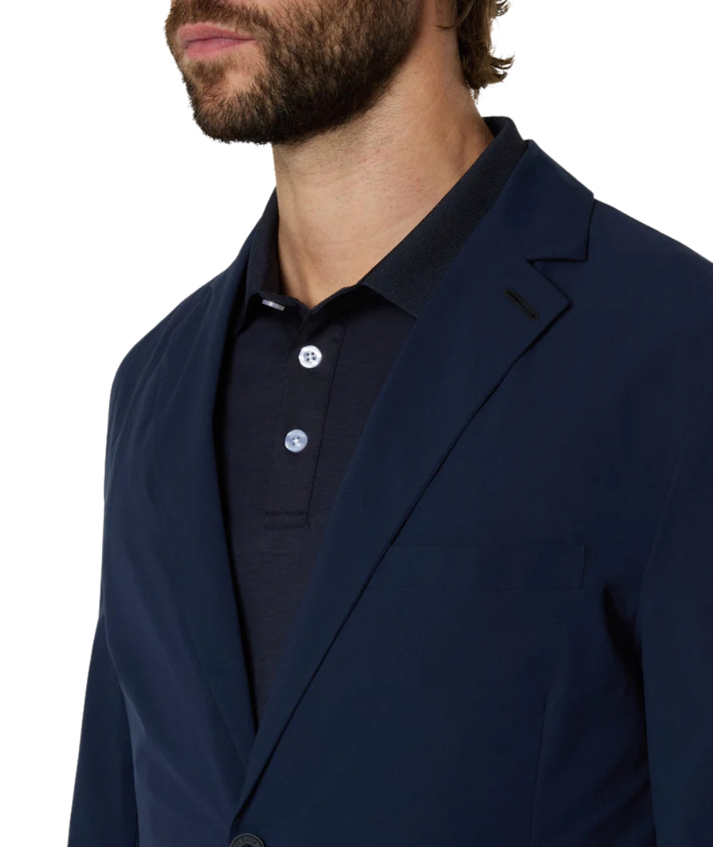 North Sails Giacca con Tasche in Solotex Blazer Windflex 603413_000 Blu Navy