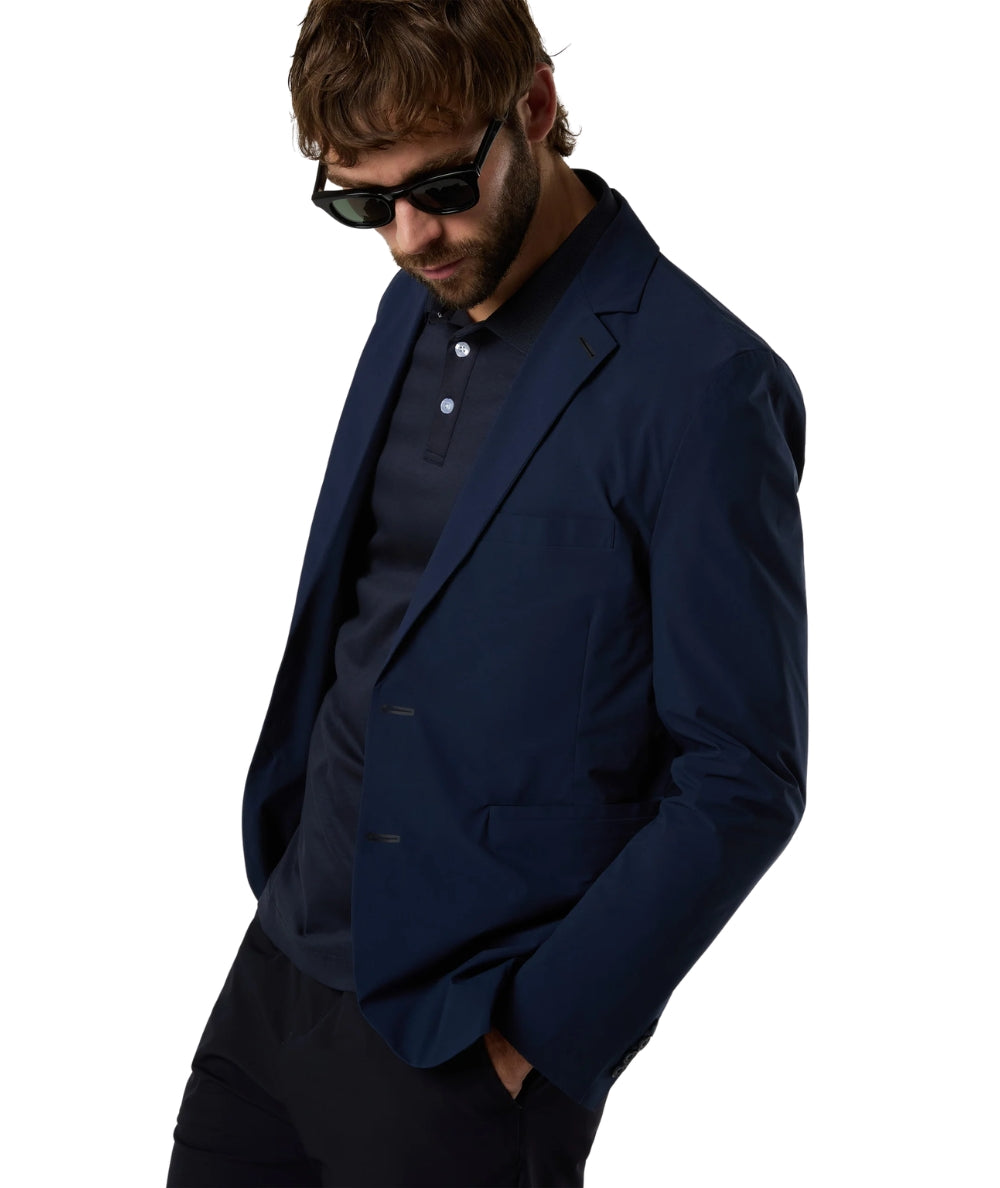 North Sails Giacca con Tasche in Solotex Blazer Windflex 603413_000 Blu Navy