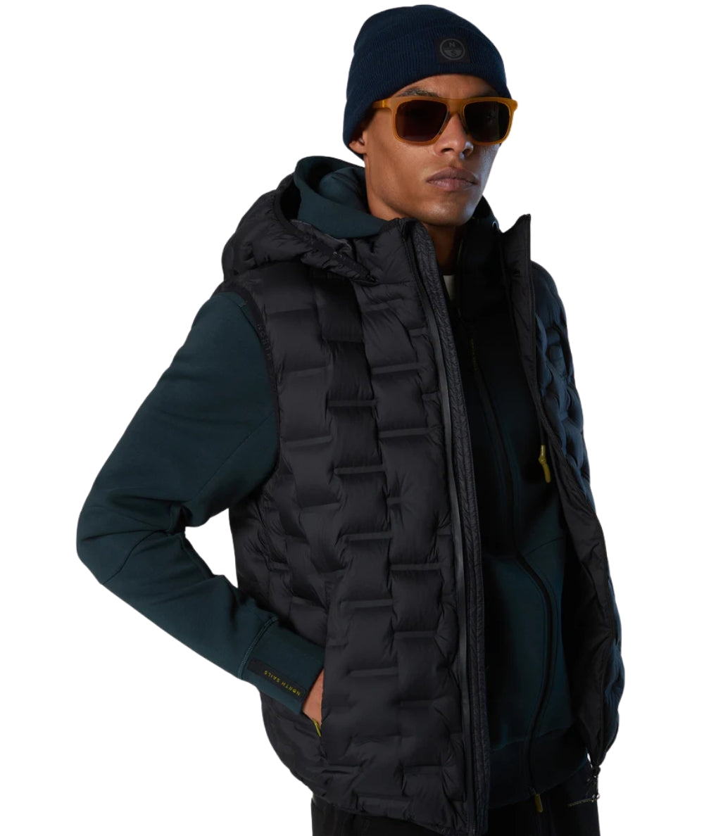 North Sails Gilet Trapuntatura a Laser 603369_000 Nero