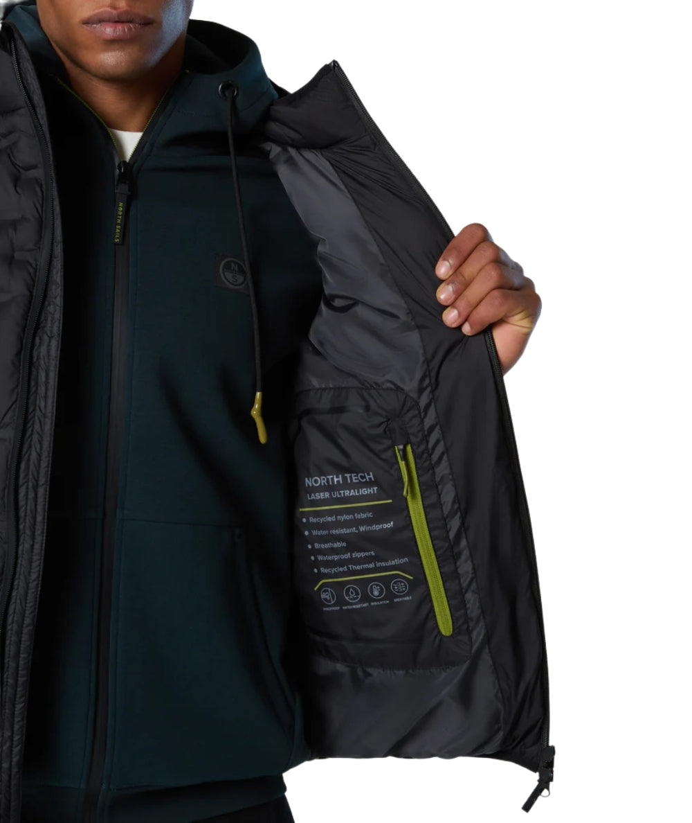North Sails Gilet Trapuntatura a Laser 603369_000 Nero
