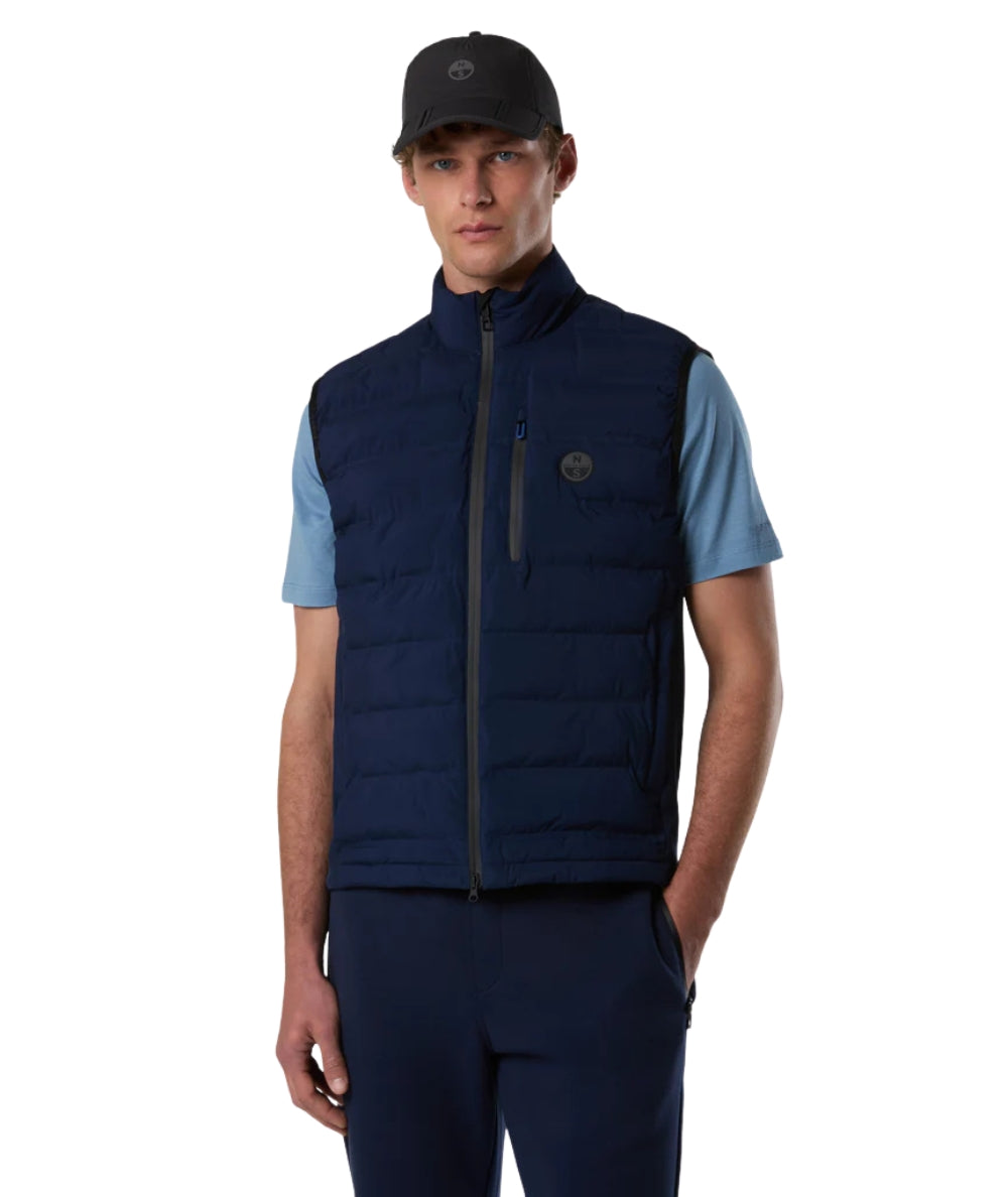 North Sails Gilet con Tasche Tiburon 603405_000 Blu Navy