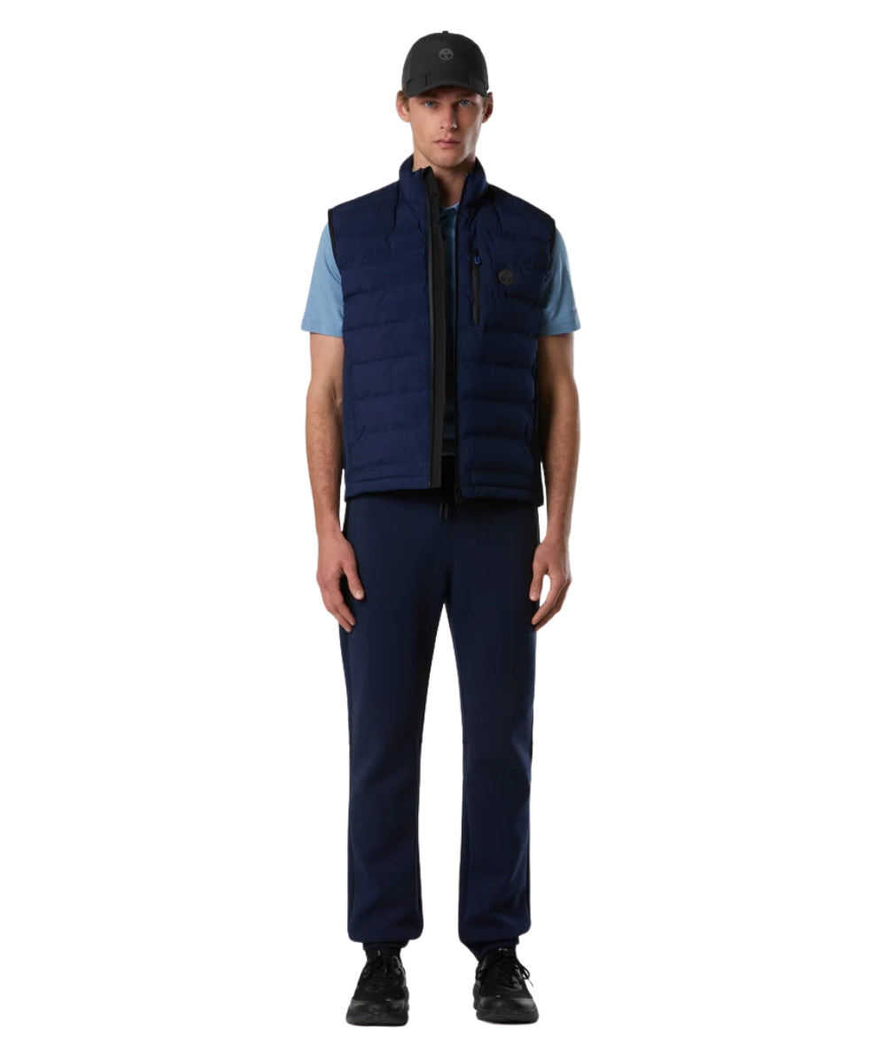 North Sails Gilet con Tasche Tiburon 603405_000 Blu Navy