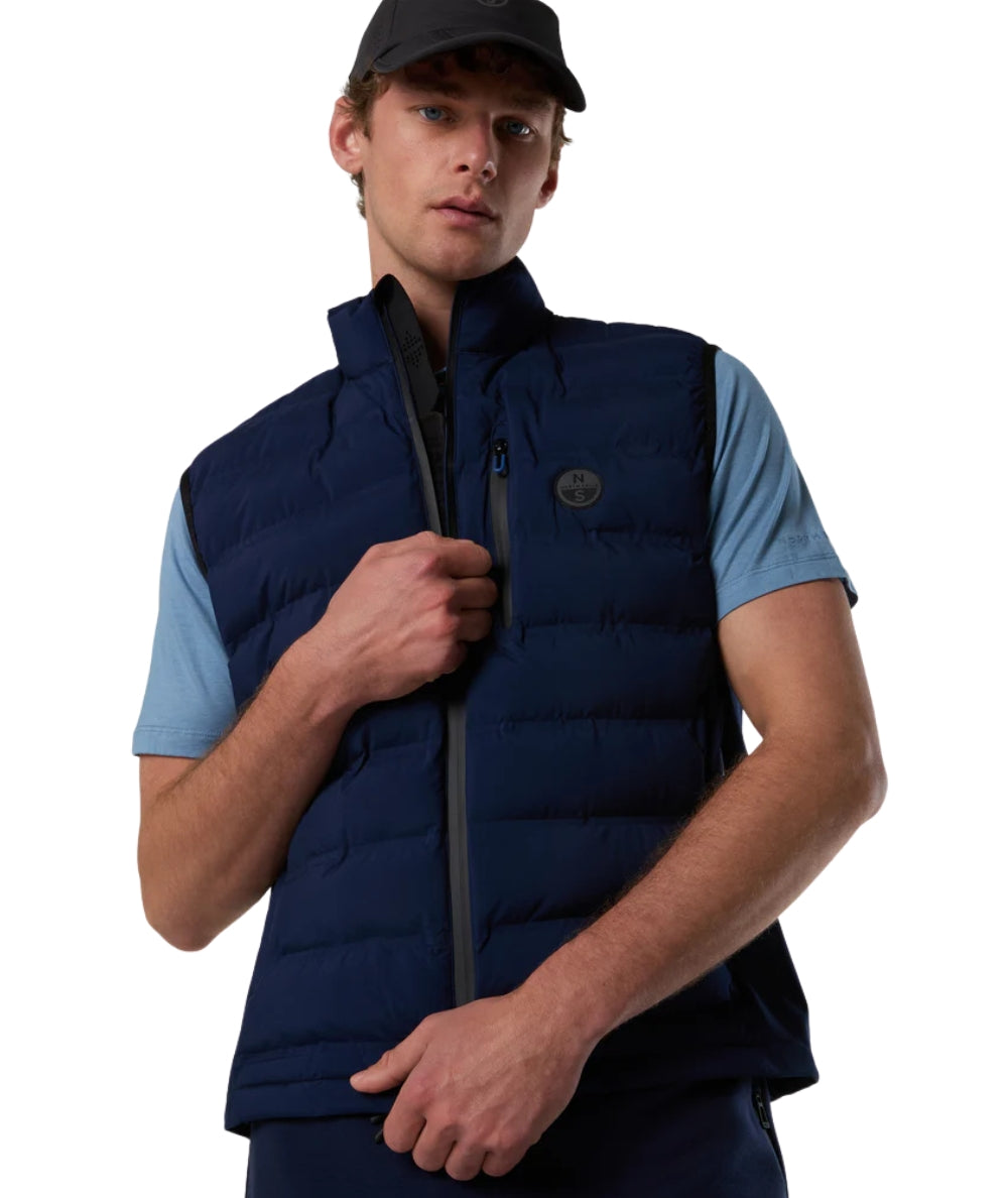 North Sails Gilet con Tasche Tiburon 603405_000 Blu Navy