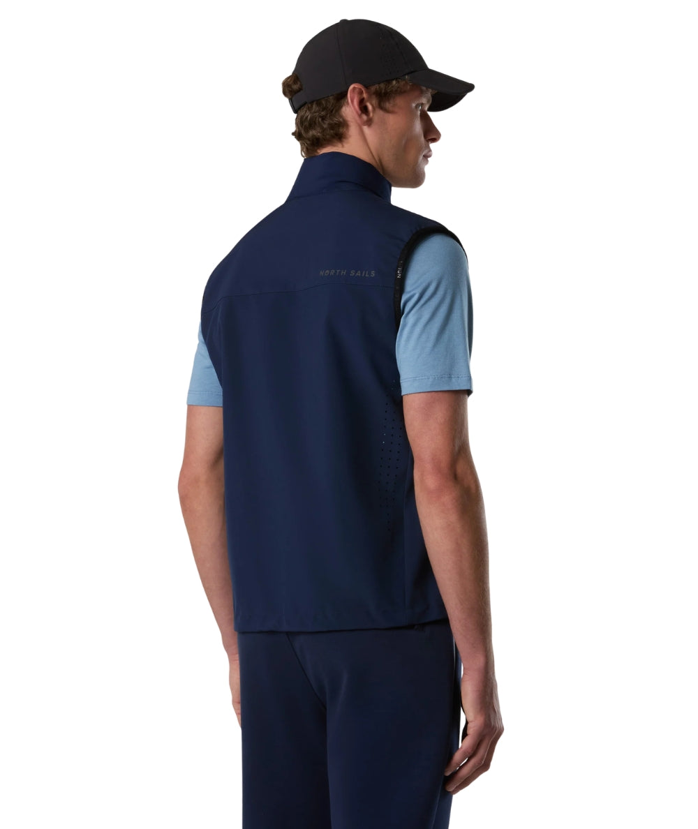North Sails Gilet con Tasche Tiburon 603405_000 Blu Navy