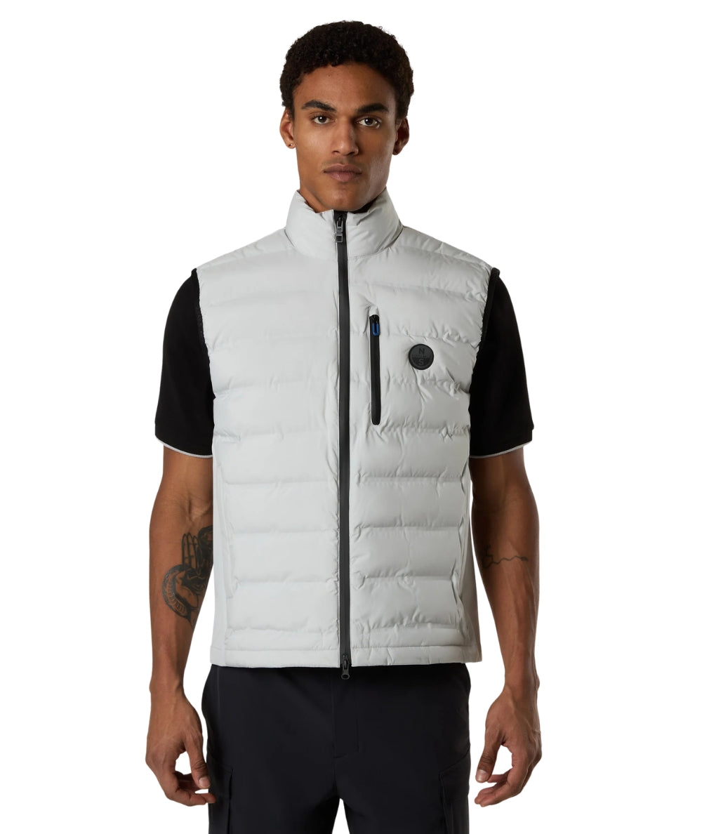 North Sails Gilet con Tasche Tiburon 603405_000 Grigio