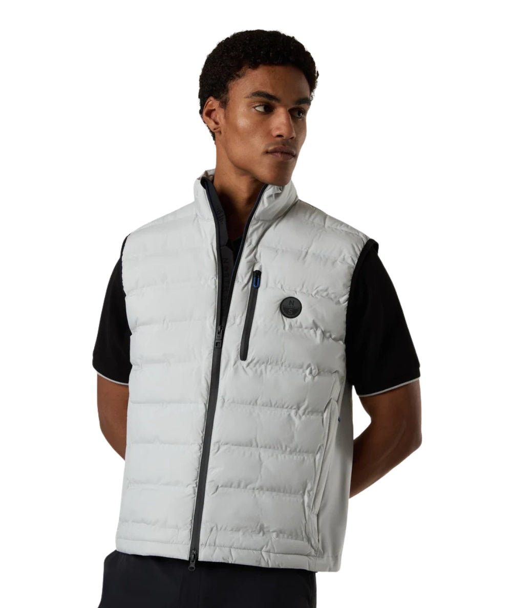 North Sails Gilet con Tasche Tiburon 603405_000 Grigio