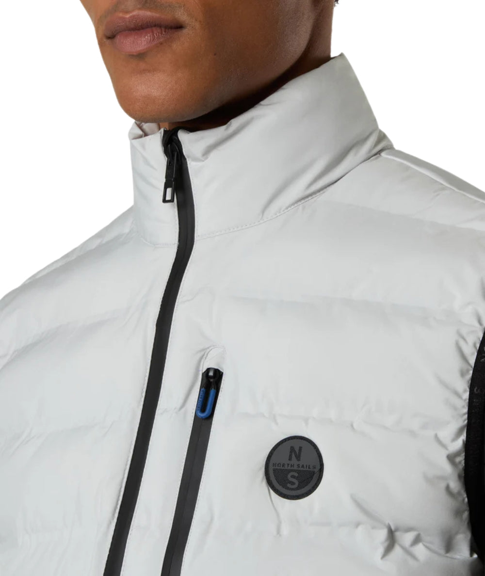 North Sails Gilet con Tasche Tiburon 603405_000 Grigio