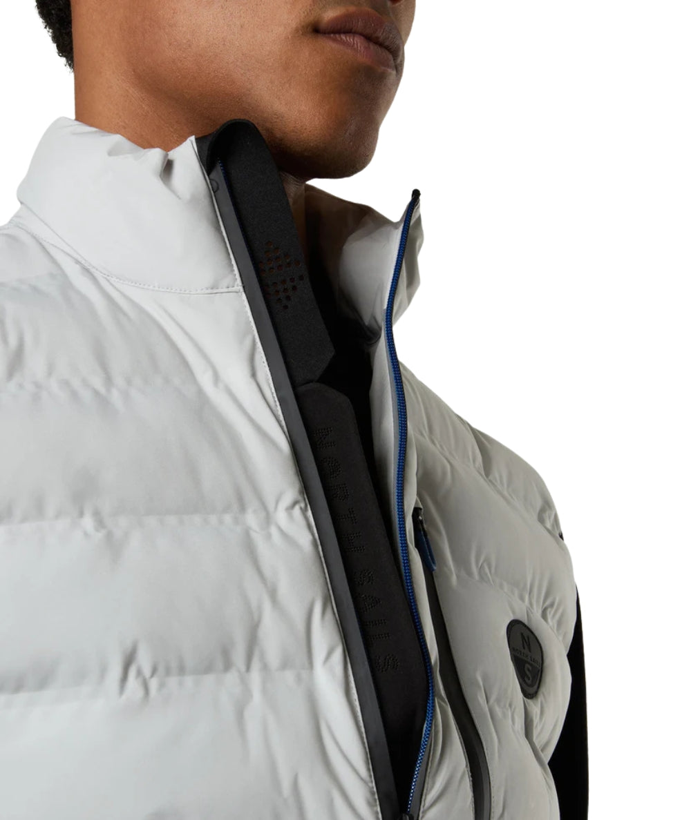 North Sails Gilet con Tasche Tiburon 603405_000 Grigio