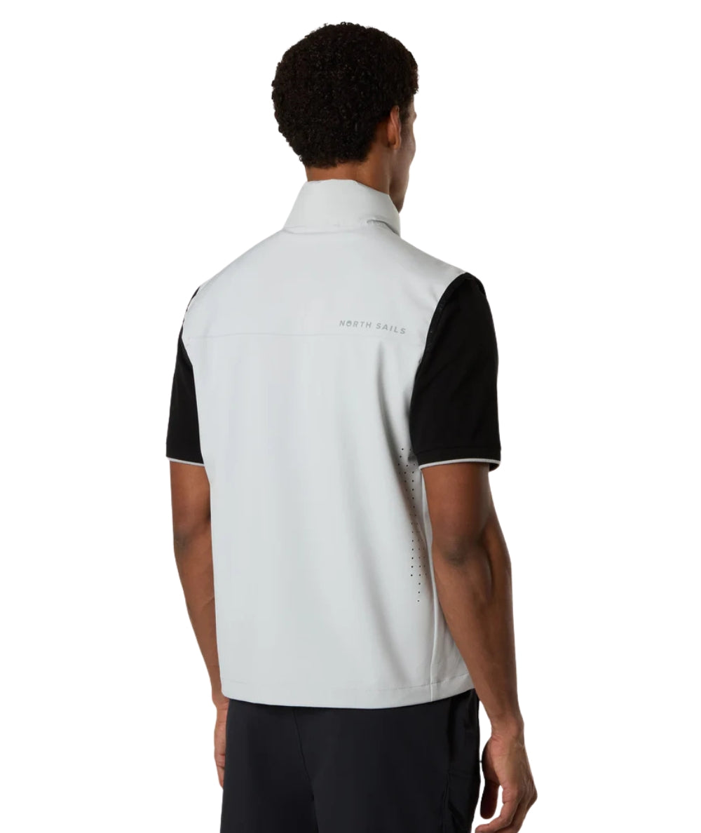 North Sails Gilet con Tasche Tiburon 603405_000 Grigio