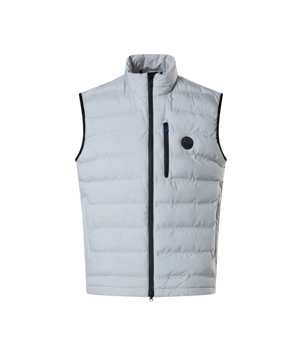 North Sails Gilet con Tasche Tiburon 603405_000 Grigio