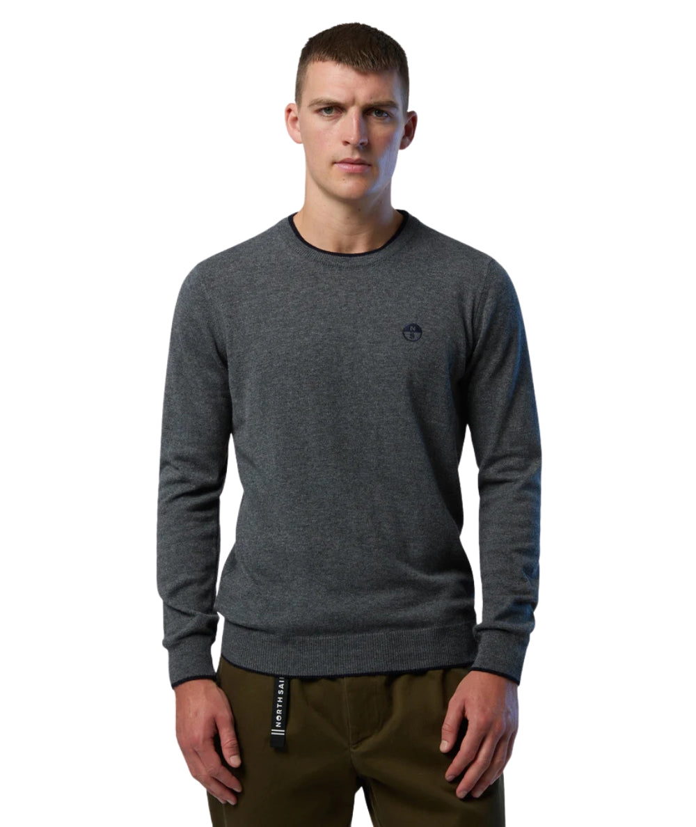 North Sails Maglione Girocollo 699775_000 Grigio