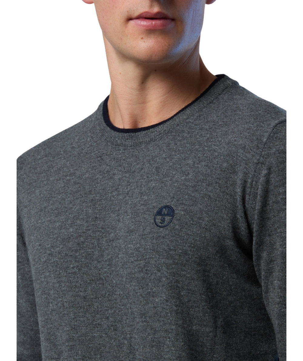 North Sails Maglione Girocollo 699775_000 Grigio