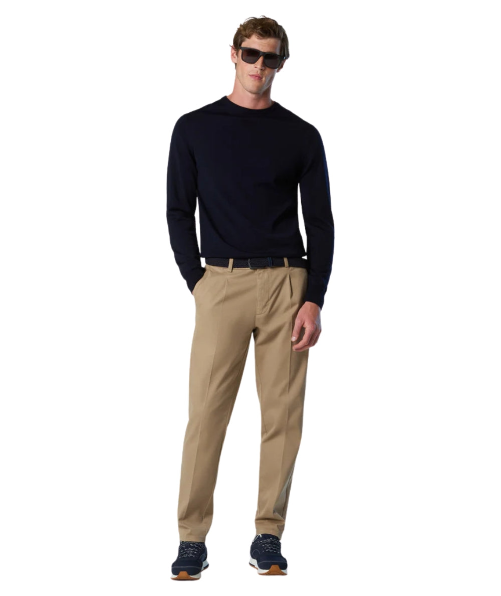 North Sails Maglione Girocollo Lana Merino 699156.000 Blu Navy