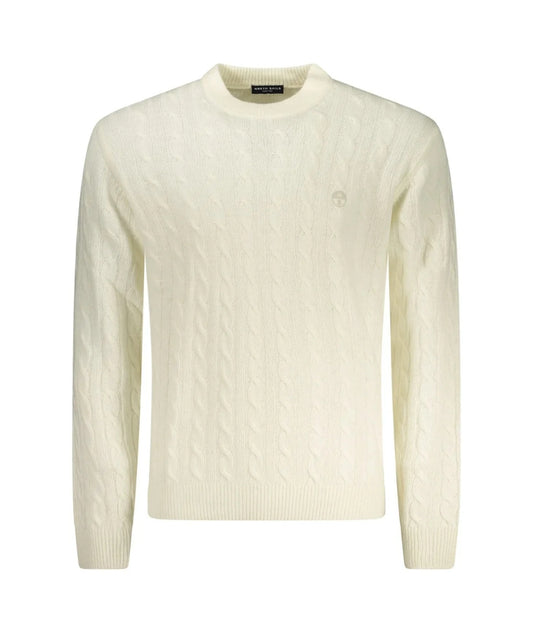 North Sails Maglione Girocollo a Trecce 699145.000 Bianco
