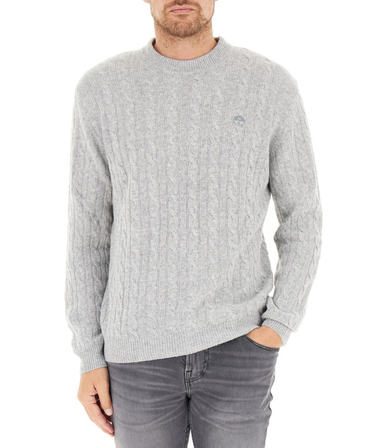 North Sails Maglione Girocollo a Trecce 699145.000 Grigio
