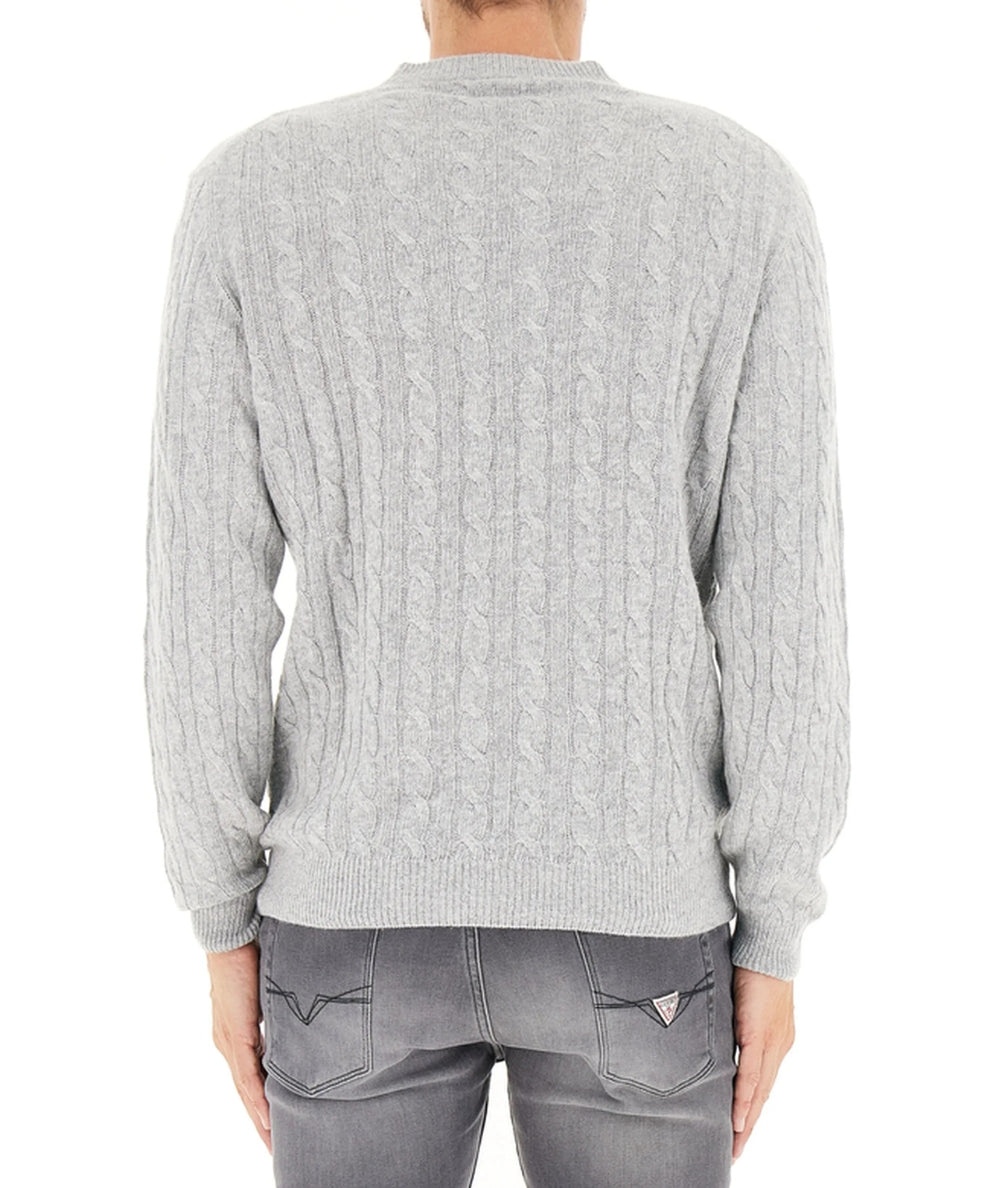 North Sails Maglione Girocollo a Trecce 699145.000 Grigio