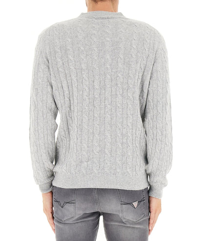 North Sails Maglione Girocollo a Trecce 699145.000 Grigio