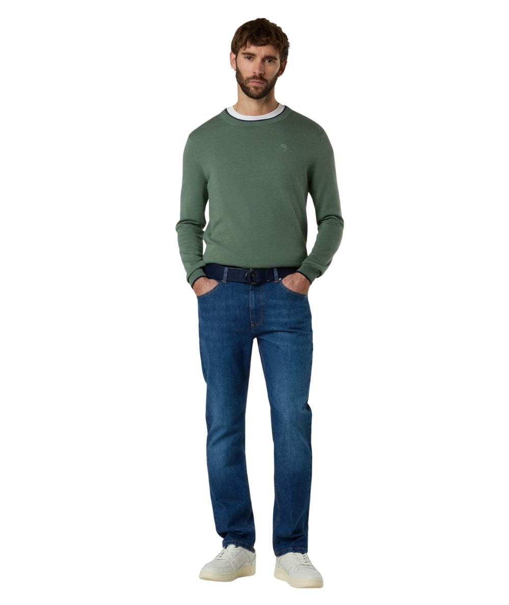 North Sails Maglione in Cotone con Logo 699227_000 Verde