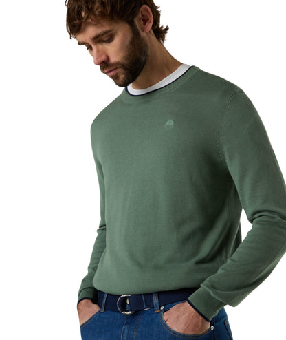 North Sails Maglione in Cotone con Logo 699227_000 Verde