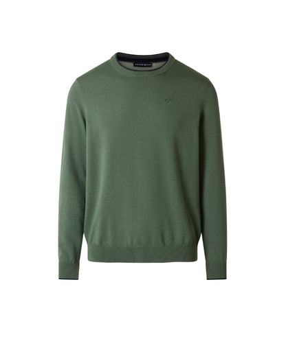 North Sails Maglione in Cotone con Logo 699227_000 Verde