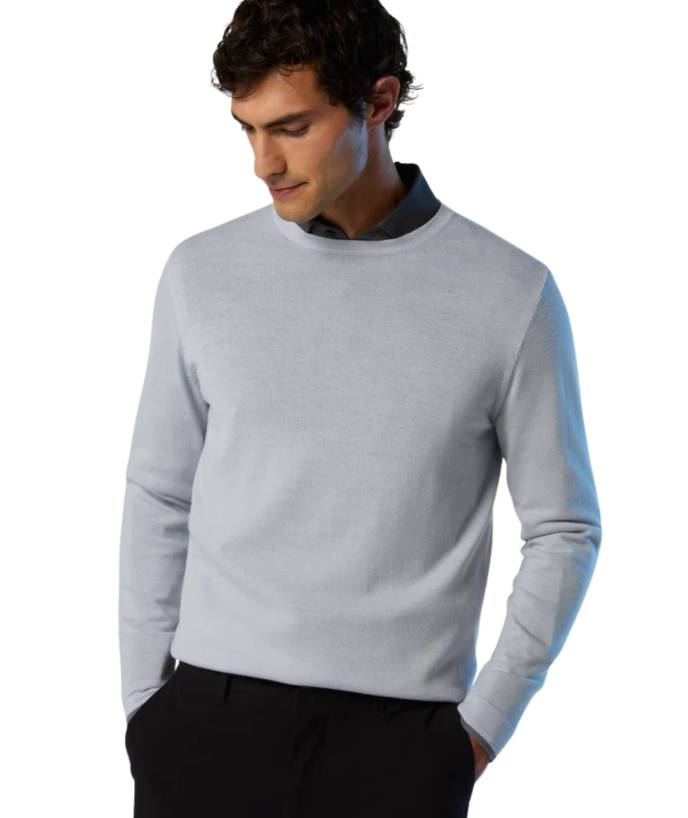 North Sails Maglione in Lana con Spacchi 699218.000 Grigio