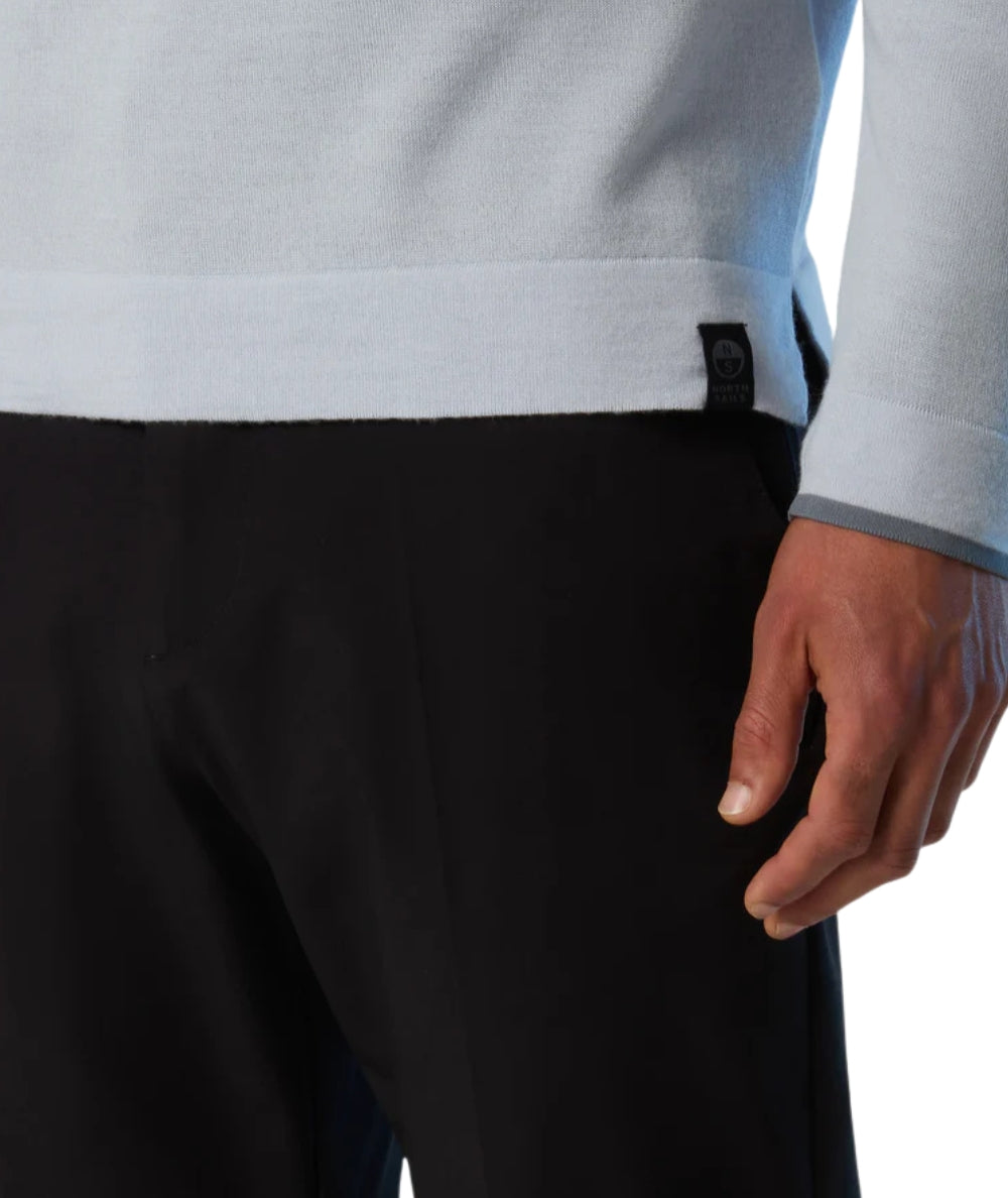 North Sails Maglione in Lana con Spacchi 699218.000 Grigio