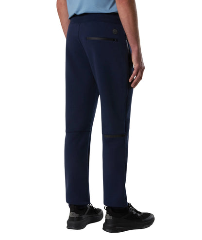 North Sails Pantaloni con Tasche in Felpa 673255_000 Blu Navy