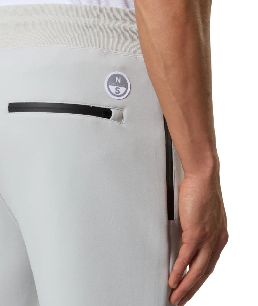 North Sails Pantaloni con Tasche in Felpa 673255_000 Grigio