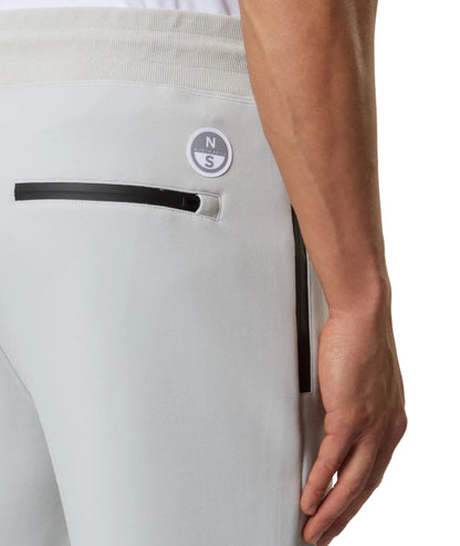 North Sails Pantaloni con Tasche in Felpa 673255_000 Grigio