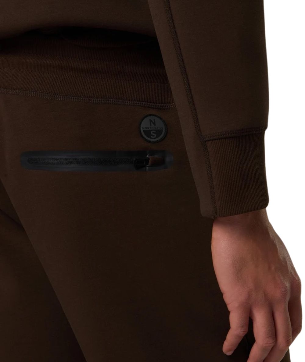 North Sails Pantaloni in Tessuto Scuba 673057_000 Marrone