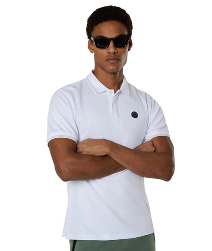 North Sails Polo con Logo in Piquet 692711_000 Bianco