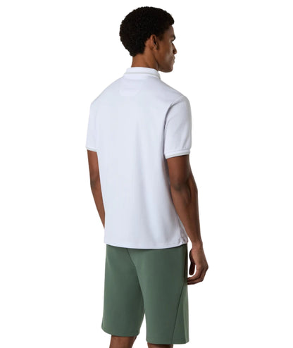 North Sails Polo con Logo in Piquet 692711_000 Bianco