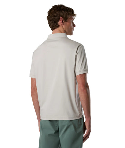 North Sails Polo con Maniche Corte in Jersey 692725_000 Grigio