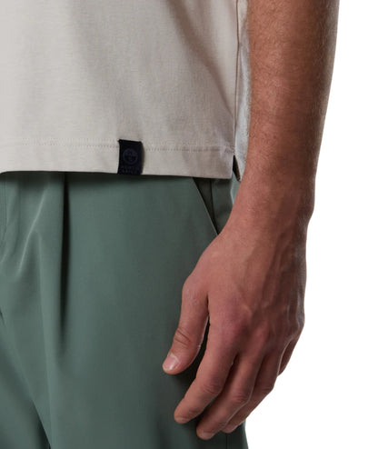 North Sails Polo con Maniche Corte in Jersey 692725_000 Grigio